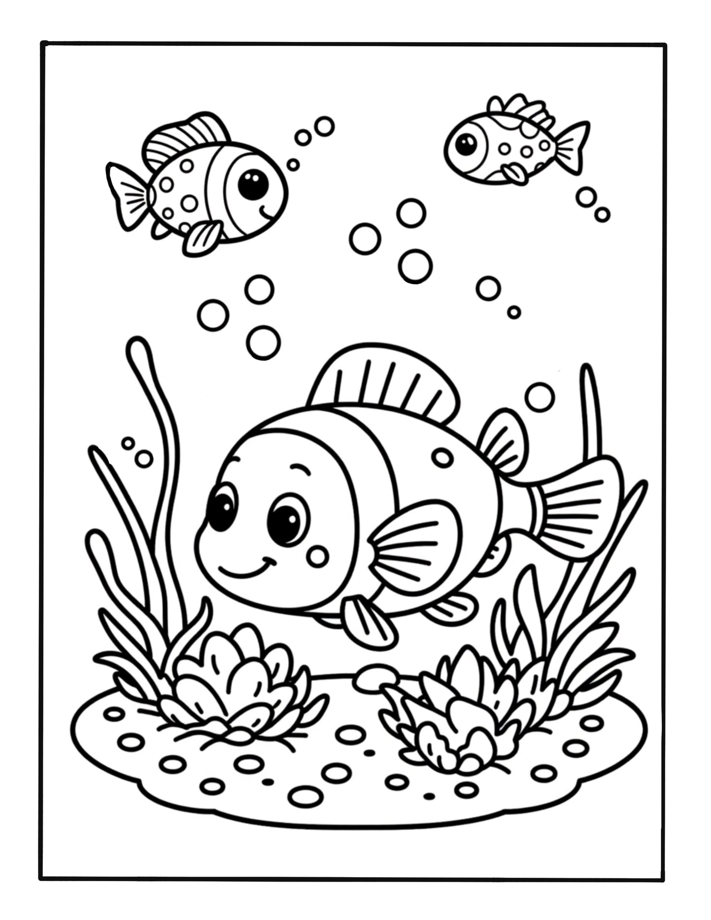 Ocean Fun: Coloring Book