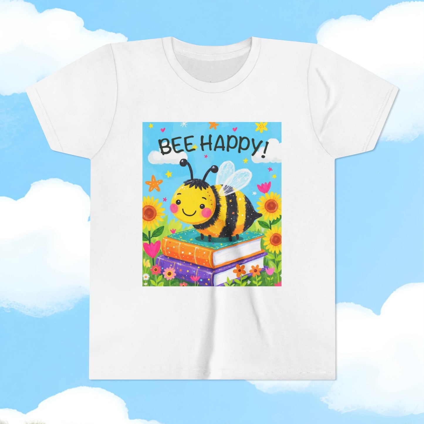 BH110 “Bee Happy” (Youth Short Sleeve Tee)