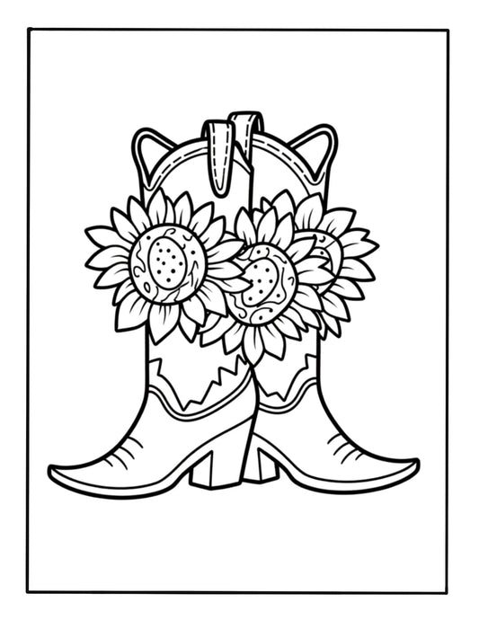 Western Fun: Coloring Book