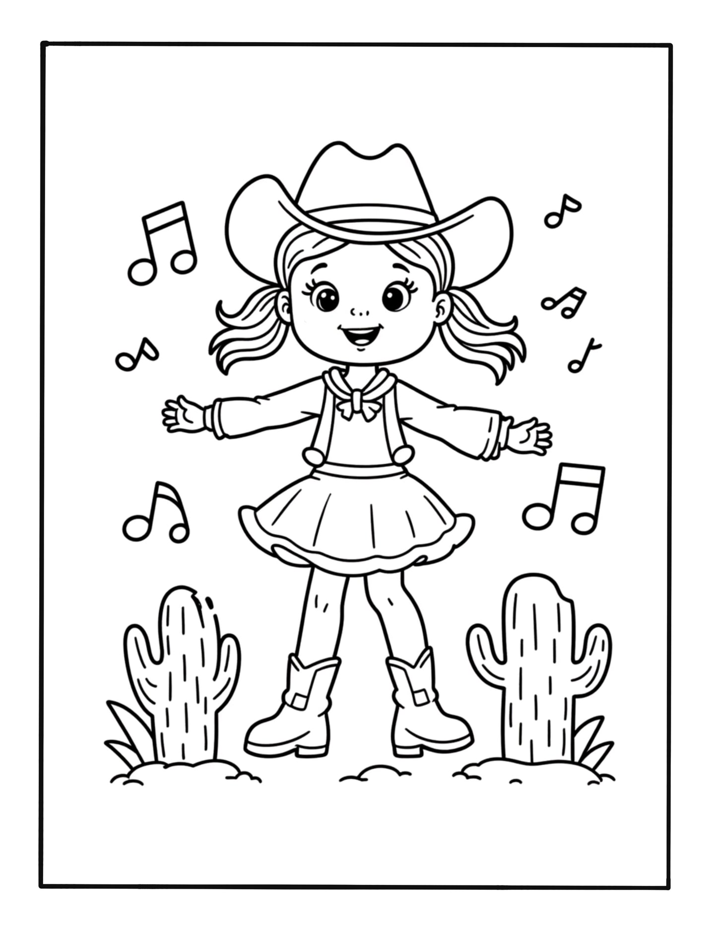 Western Fun: Coloring Book