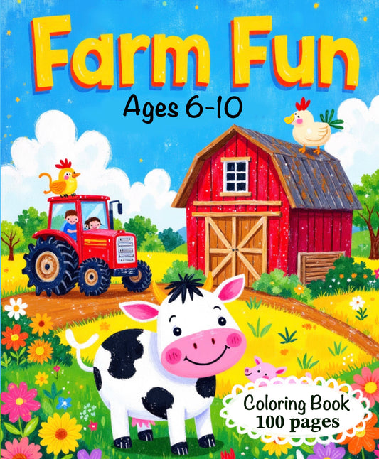 Farm Fun: Coloring Book
