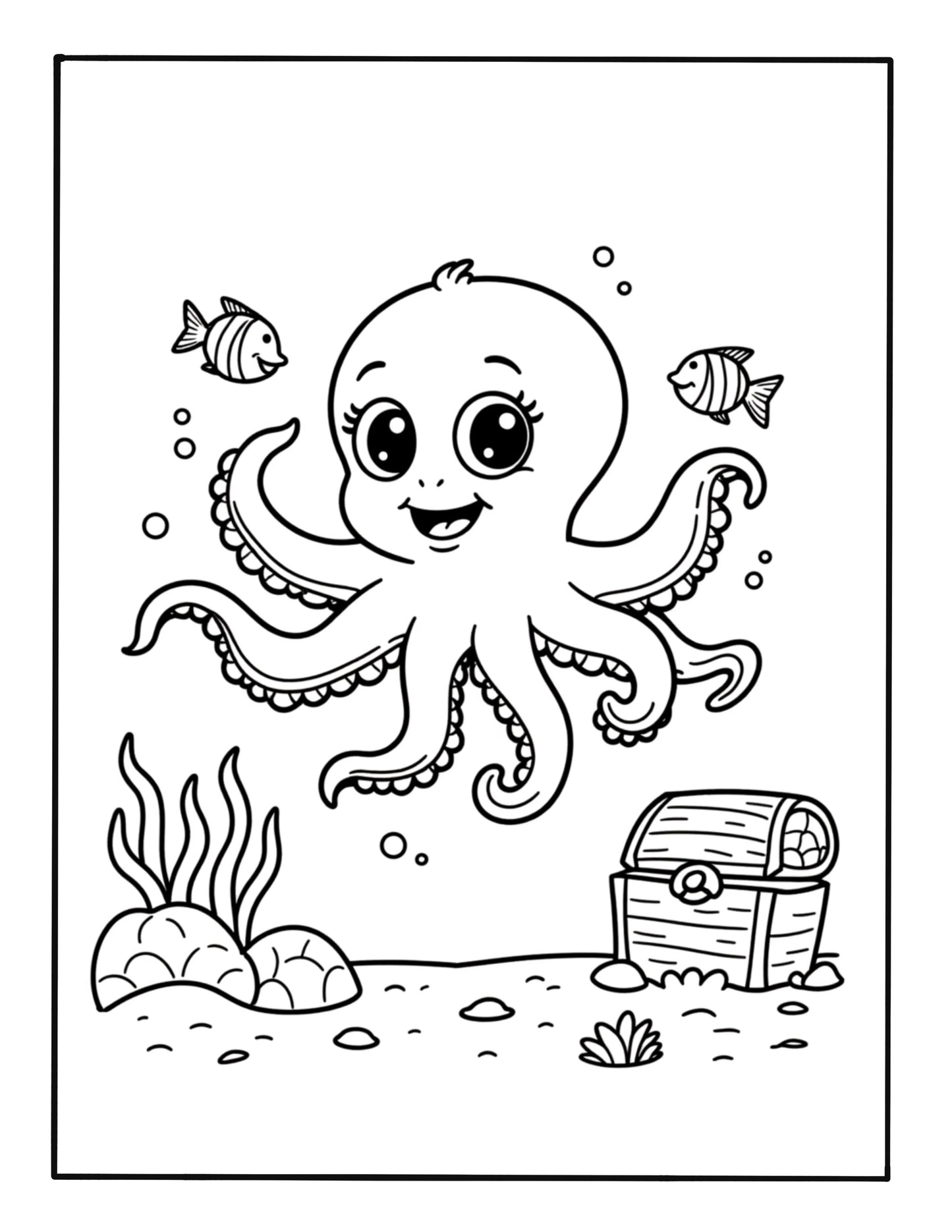Ocean Fun: Coloring Book