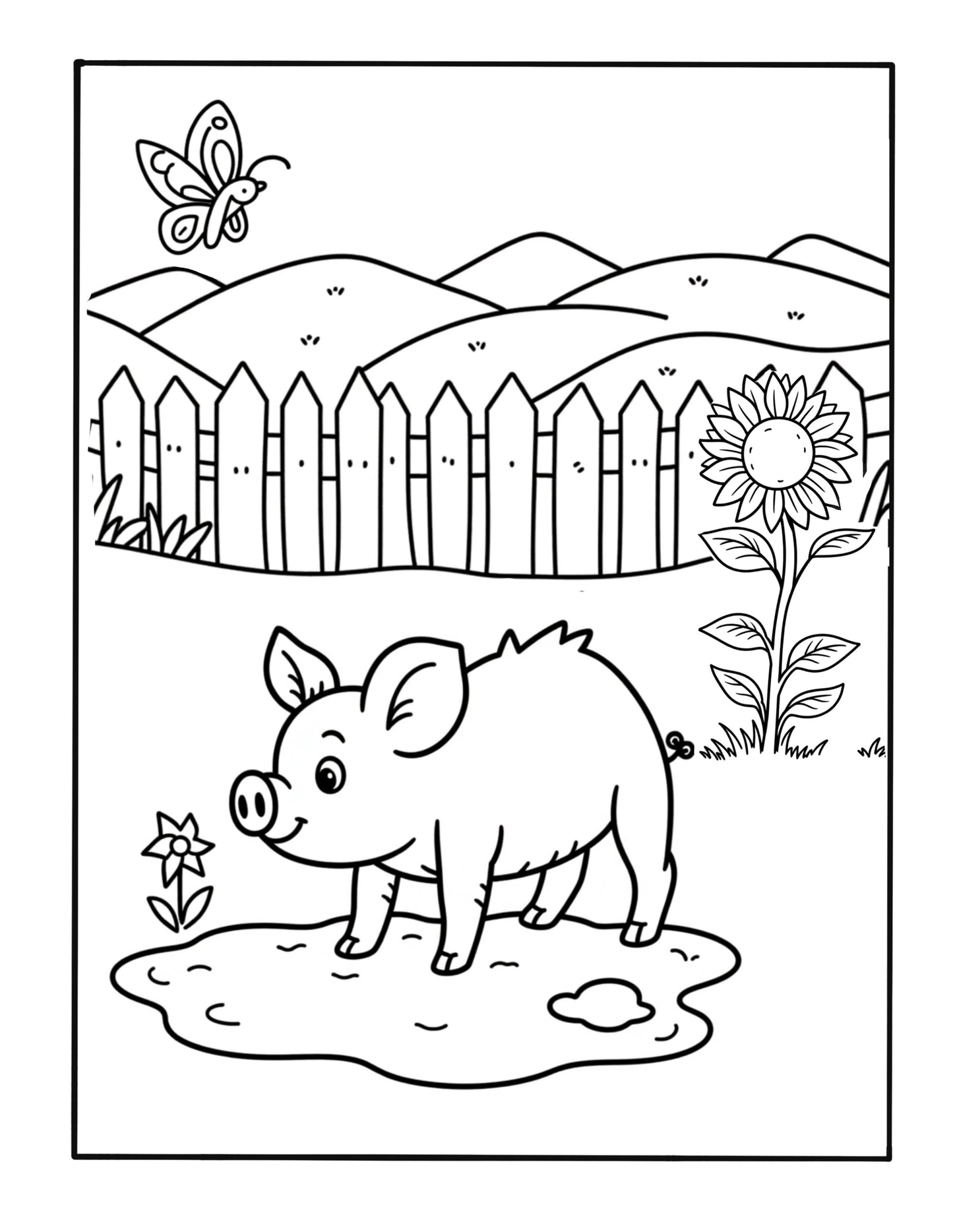 Farm Fun: Coloring Book