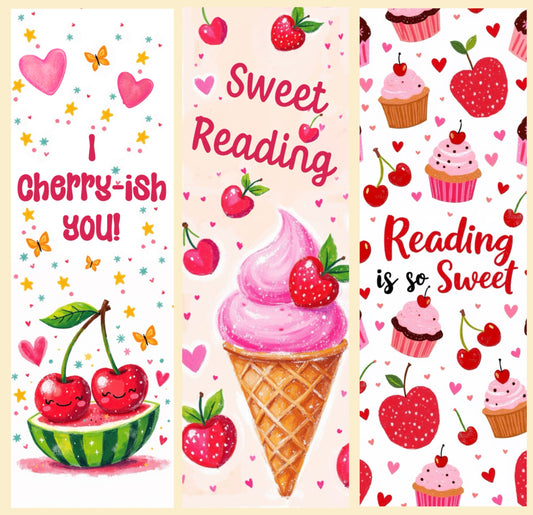CHERRY-UP (SET OF THREE BOOKMARKS)
