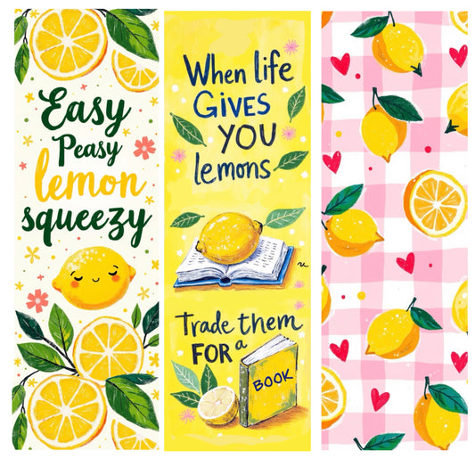 Lemonade Delight (SET OF THREE BOOKMARKS)