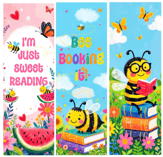 Bee Happy! (SET OF THREE BOOKMARKS)